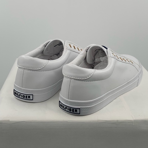 NWT NIB Tommy Hilfiger Laven Lace-Less Women’s White Slip On Sneaker Shoes - Picture 3 of 13